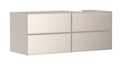 Hansgrohe-HG-Xevolos-E-Waschtischunterschrank-Sandbeige-Matt-1370-550-mit-4-Schubkaesten-fuer-Konsolen-mit-Aufsatzwaschtisch-geschliffen-rechts-Sandbeige-Matt-54240790 gallery number 1